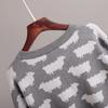 Women Autumn Winter Causal O Neck Long Sleeve Knit Sweater