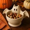 Ghost Snack Container 3D Printed Halloween Bowl, Trick or Treat Candy Theme Ornament Serving Decorative Storage Tray Dish, Party Supplies Versatile