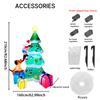 6.89FT Inflatable Toy Christmas Tree Decor Set Santa Claus Dog Gifts Box Xmas Yard Supplies LED Lit Home Ornament Festive Gift