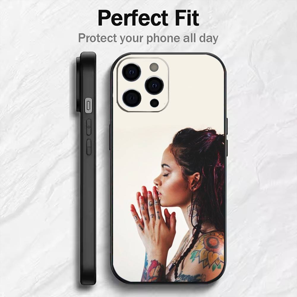 Singer K-Kehlani P-Parrish Print Phone Case For iPhone17,16,15,14,13,12 Plus,Max Soft Silicone Black Cover
