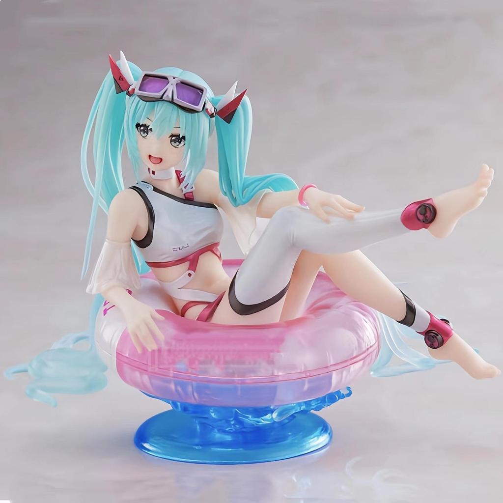 High-Quality Sakura Hatsune Miku PVC Doll with Decorative Chassis Ornaments