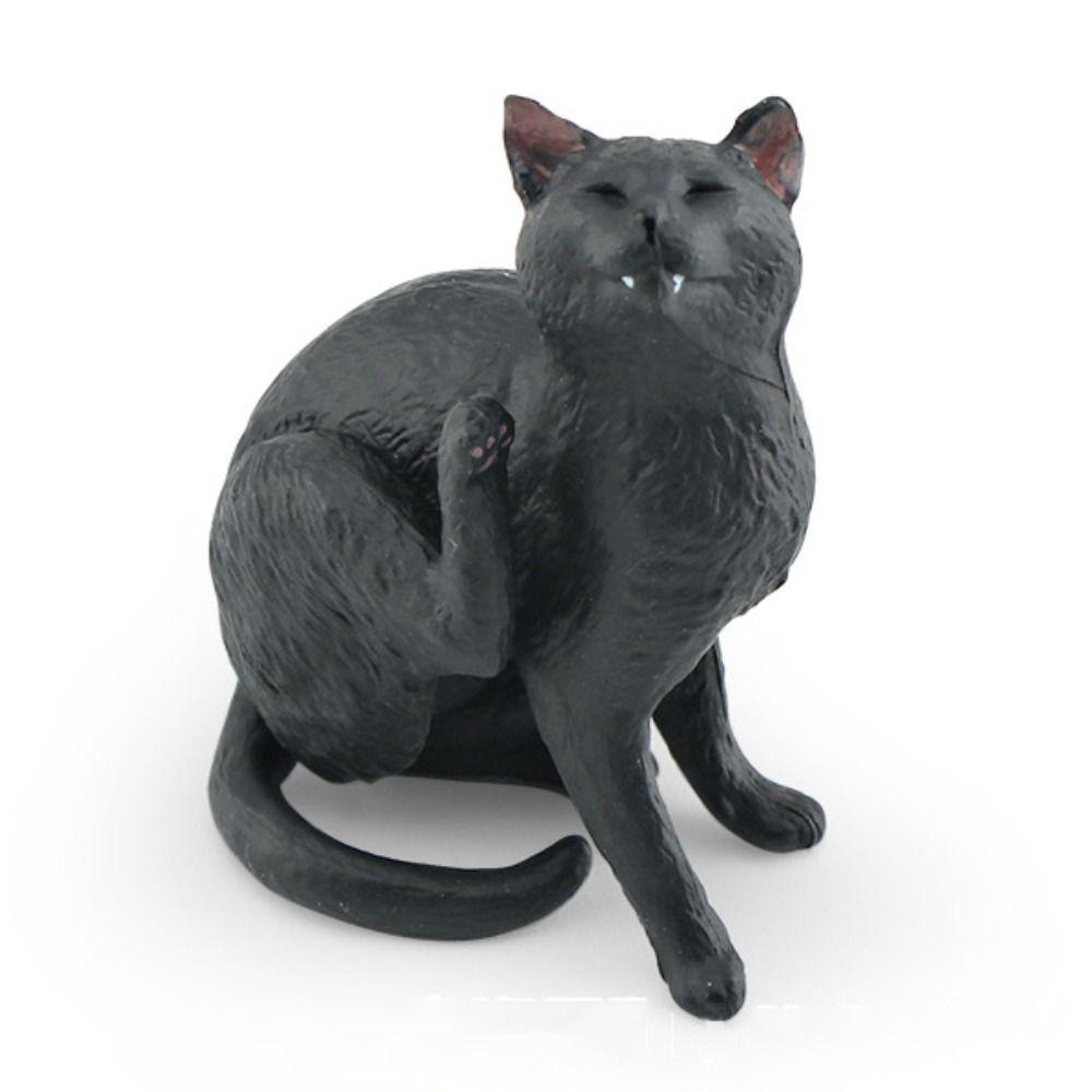 PVC Cat Figures Statue 9 Colors Mini Model Desktop Toys Kawaii Cat Doll Ornaments  Home Decoration