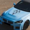 Creative Honeycomb Pattern Car Engine Hood Sticker Racing Style Car Hood Vinyl Decal Auto Body Decoration Sticker Accessories