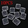 10PCS Clear Standard Holder Memory Card Case Transparent Storage Box SD/TF SDHC Card