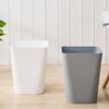 Небольшая мусорная корзина, мусорное ведро большой емкости, однотонное, легко моющееся, для использования в помещении и на улице, пластиковое мусорное ведро