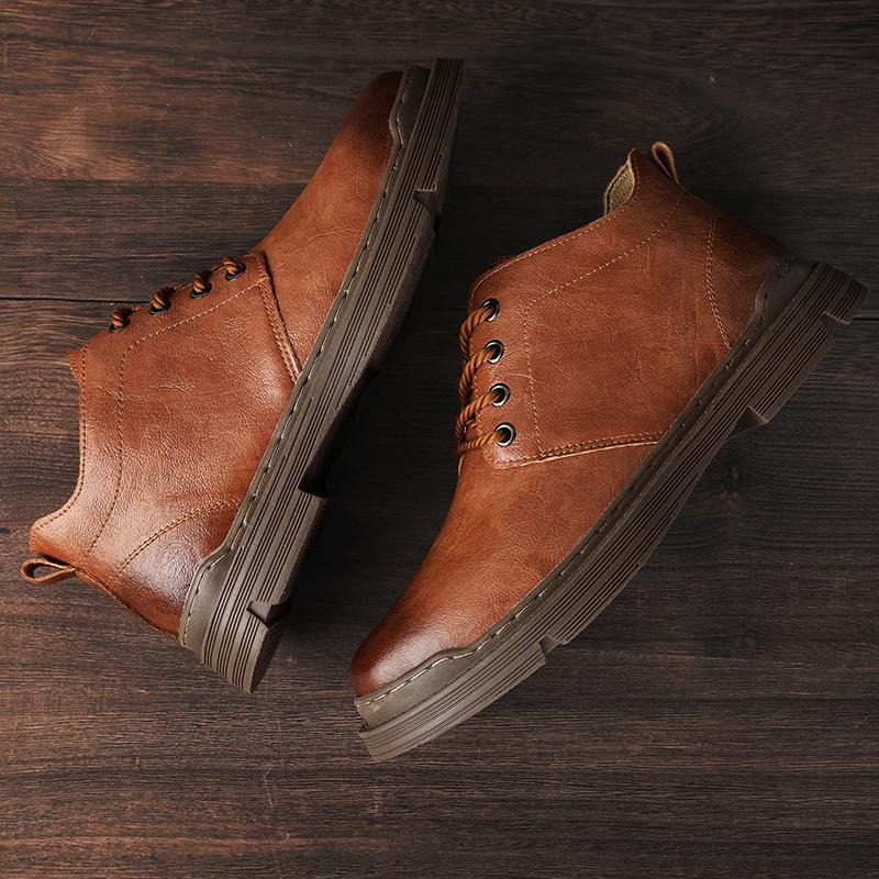 Мужские высокие кеды, обувь для вождения автомобиля, профессиональные мотоциклетные ботинки, мужские мокасины из натуральной кожи