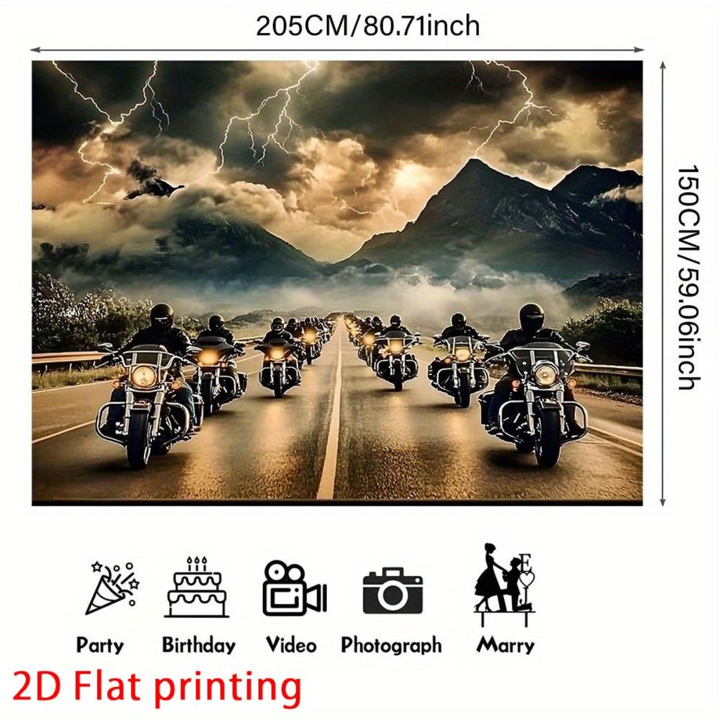 2D plane 1 piece of motorcycle team artistic background suitable for living room bedroom and office