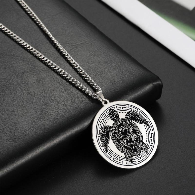 Ожерелья с головой тотема волка, тигра, льва, головы медведя, животное из нержавеющей стали, мужские ожерелья с подвеской для женщин