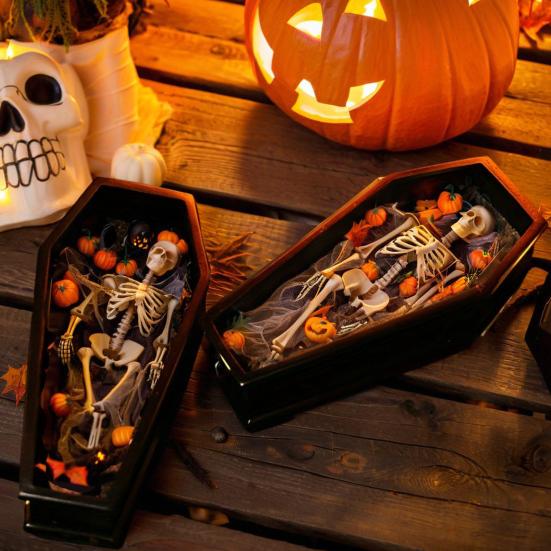 Хэллоуин Кашпо Гроб Готический Цветочный Горшок из Смолы Гроб Цветочный Горшок