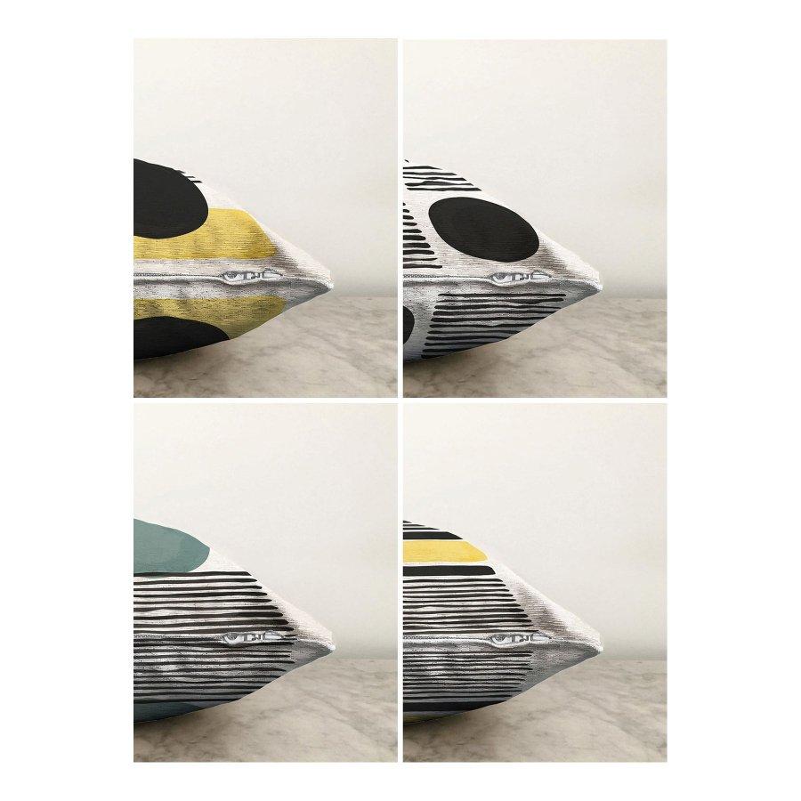 Набор из 4 двухсторонних чехлов для подушек с цифровой печатью