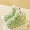 Women's Winter Warm Home Short Boots Fleece Lining Anti-slip Lightweight Indoor High Top Slippers Home Shoes Ankle Booties for Women House Shoes