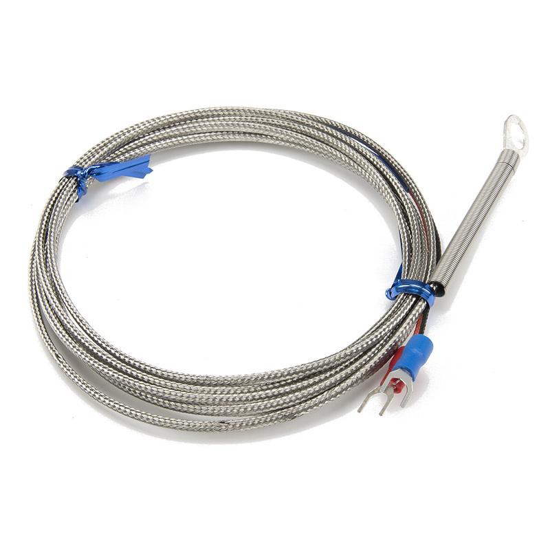FTARR01 K E J type 2m metal screening cable 5mm 6mm 8mm 10mm 12mm 14mm diameter hole ring head thermocouple temperature sensor
