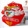 Benfica FC Fashionable Automatic Opening/Closing Folding Umbrella. Portable and Foldable, Ideal for Gift, Travel, and Daily Use.