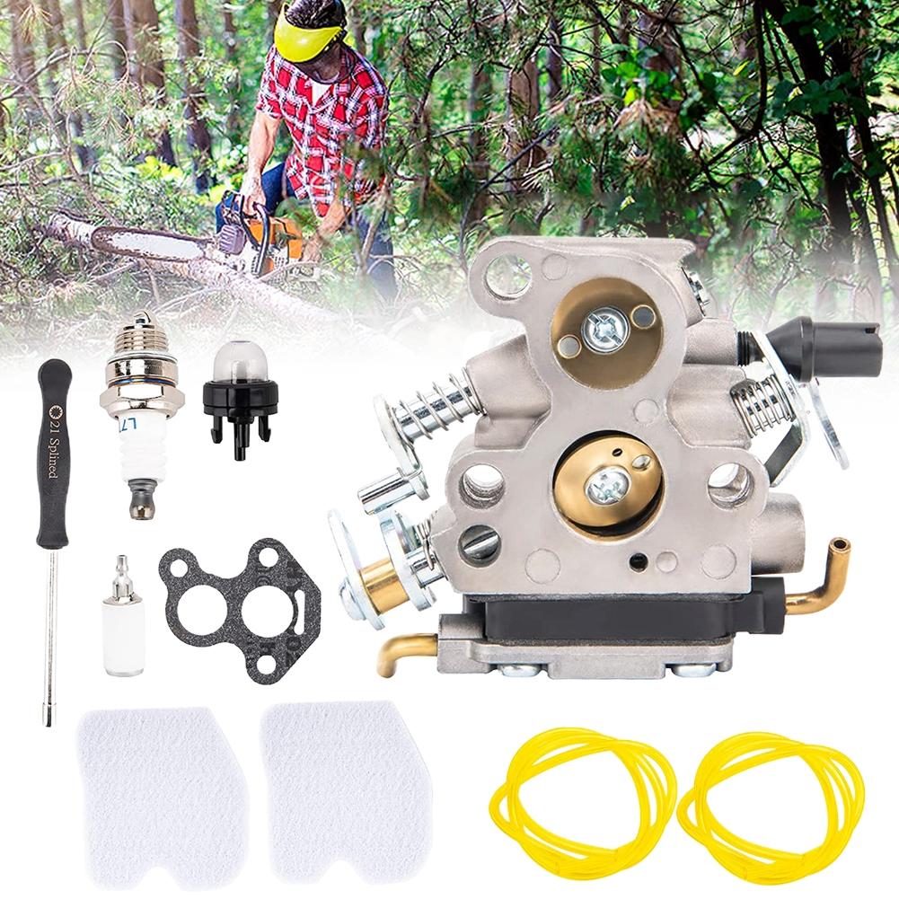 235 Карбюратор для бензопилы Комплект воздушного фильтра и топливного фильтра Замена
