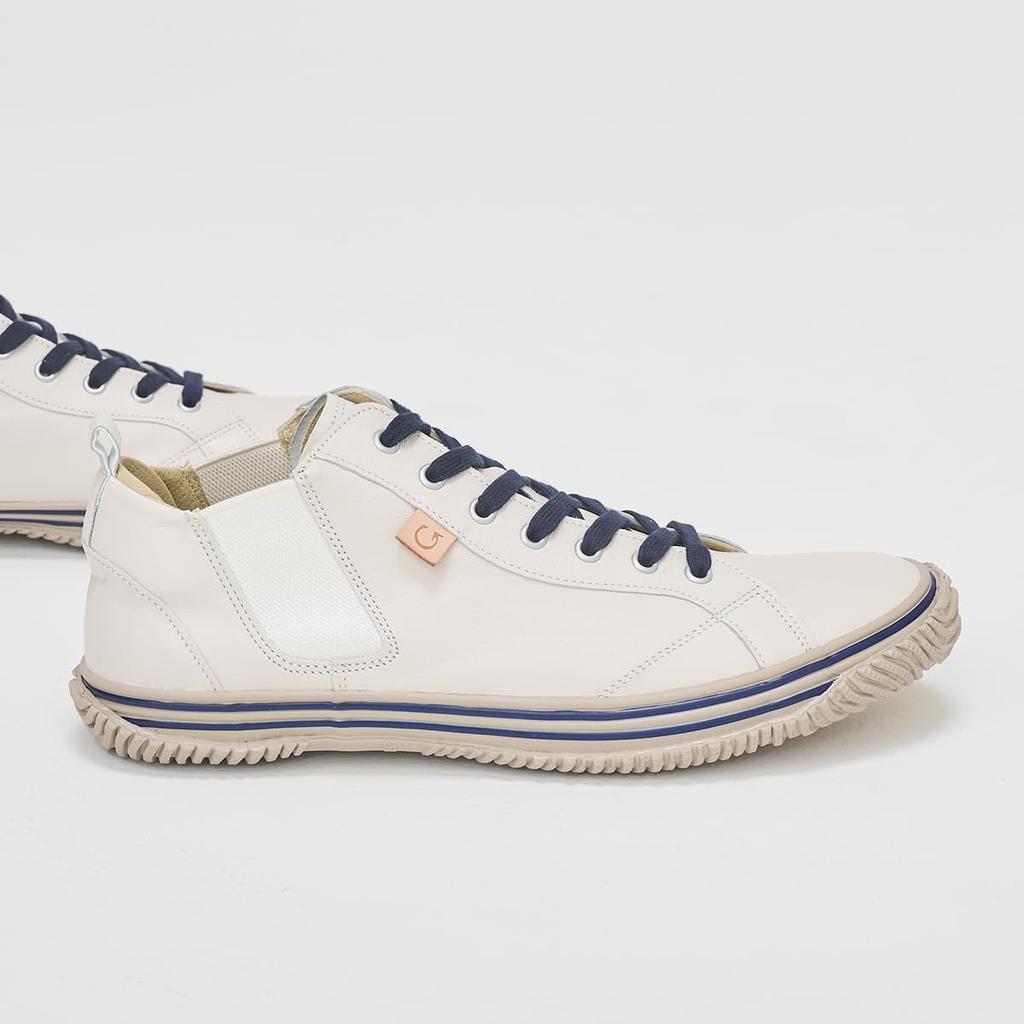 Кроссовки размера L для мужчин и женщин [Spingle] SP-442 Белый/Темно-синий (26.5см)