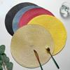 Round Placemats For Dining Table Coaster Heat-Resistant Placemats Stain Resistant Anti-Skid Washable Cotton Woven Tableware Mat