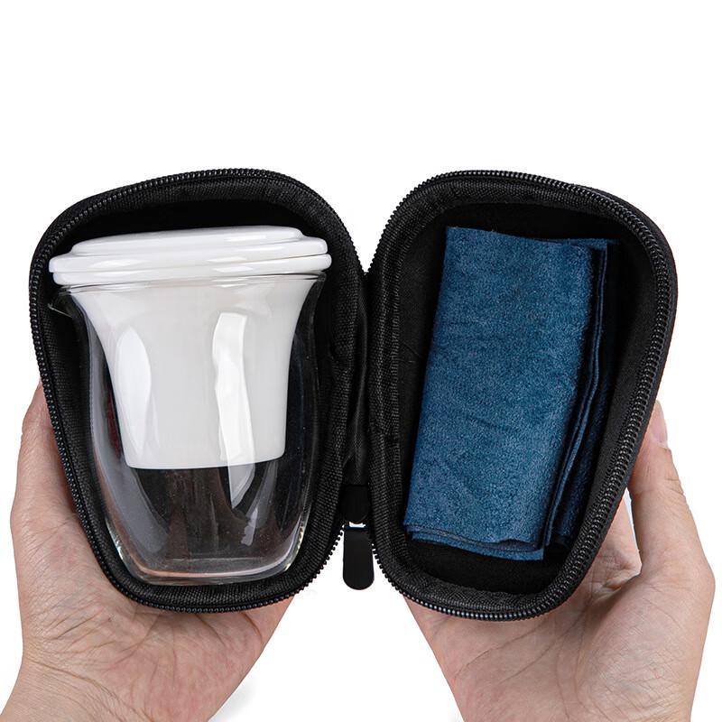 Tuopai Portable Suet Jade Porcelain Travel Tea Set