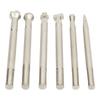 6 Pcs Leather Stamping Tools Stainless Steel Rust Resistant Leather Stamp Punch Leather Crafting