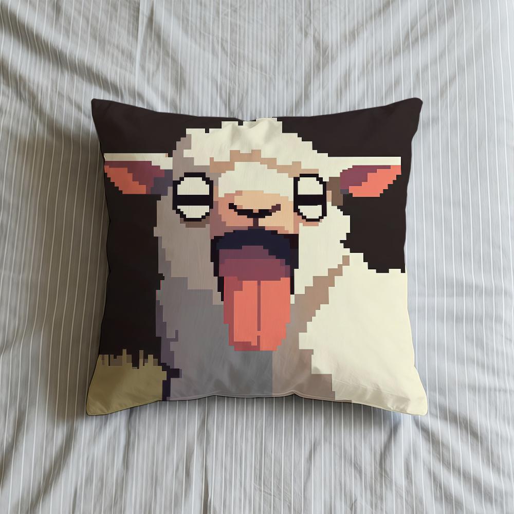 Cushion Soft Pixel Case Sofa Living Room Art Home Comfortable Surprise Office Decor Protective Illustration Pillow Covers