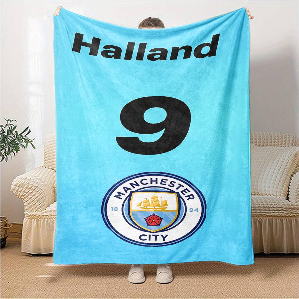 Haaland Norway Football Legend Blankets Flannel Printed Breathable Warm Throw Blanket for Home Office Bedspreads 0708a75