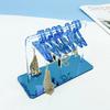 Coat Hanger Shape Acrylic Earrings Display Stand Polymer Clay Soft Pottery Earrings Holders Tabletop Jewelry Display Organizers