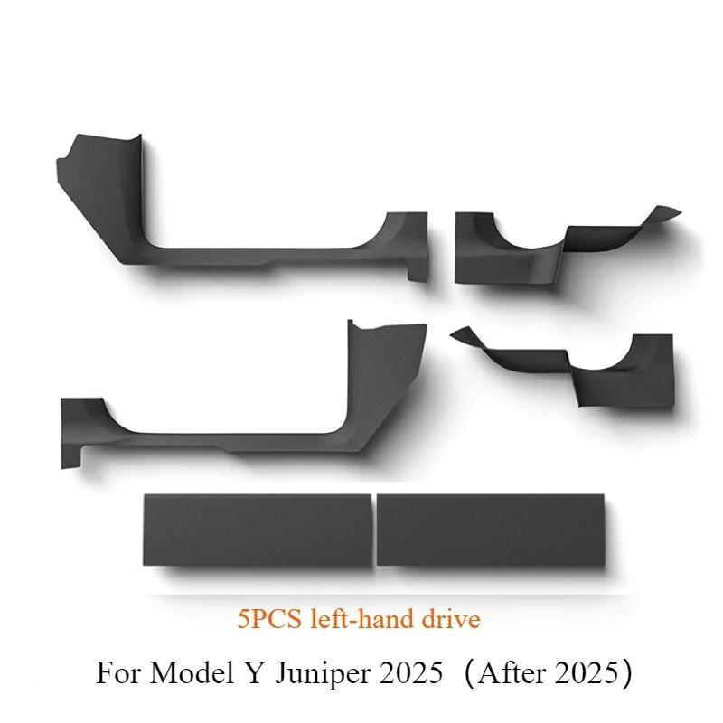 4/5 шт. для Tesla Новый ModelY Juniper 2025 TPE Передние Задние Накладки на Порог Двери Пороговая Планка Защитная Панель от Задевания Ногой Водонепроницаемая Накладка