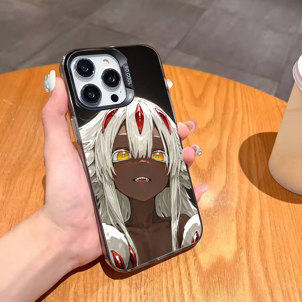 M-Сделано в Бездне Чехол для телефона Фапуты Для iPhone17 16 15 14 13 12 Pro Max Серый Черный Матовый Лазерный Металлик Аврора Funda