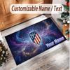 Personalized Crystal Velvet Carpet Atletico Madrid FC Pattern Non Slip Floor Rug