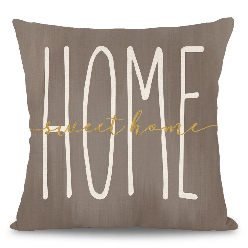 Home Decor Cushion Cover Valentines Day Pattern Pillow Bedroom Living Room Sofa