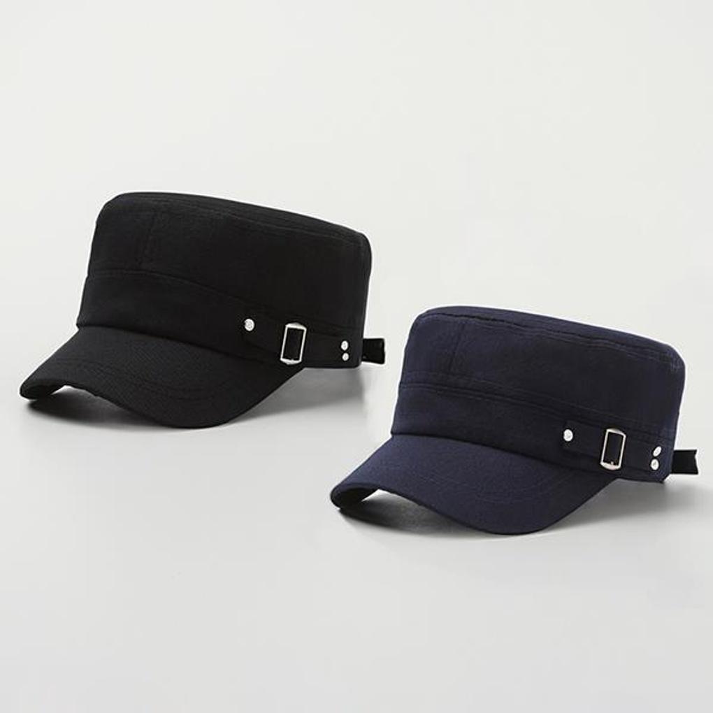 Unisex Basic Buckle Daily Military Cap Casual BT Military Cap