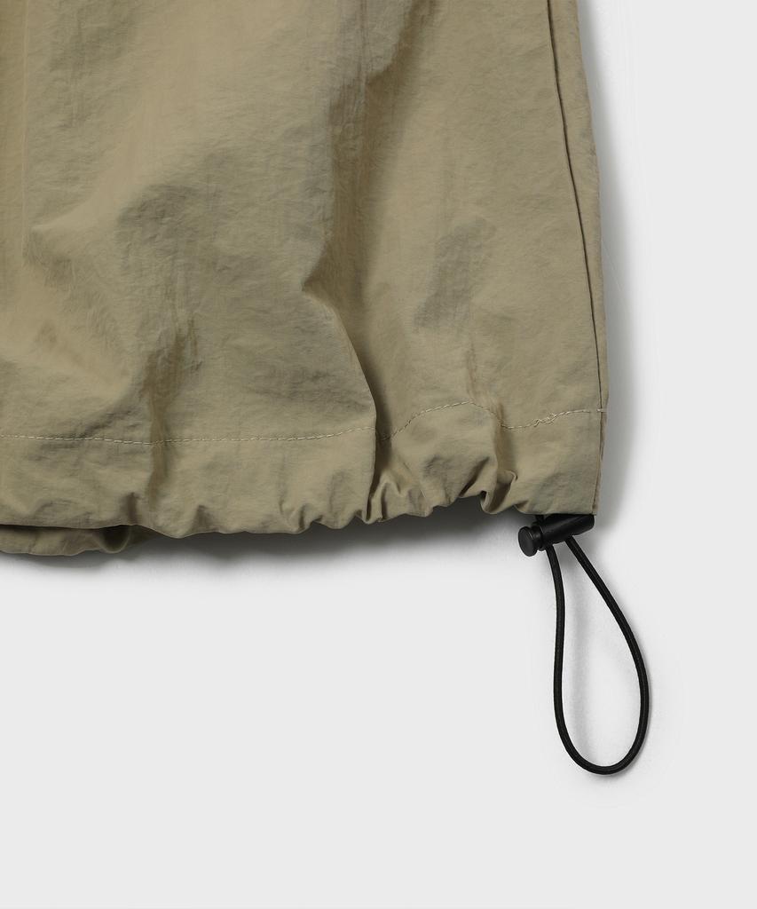 Slow Record House Nylon Cargo Mini Skirt_Beige