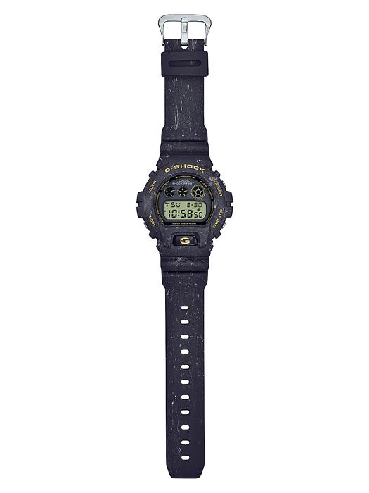 Casio Мужские кварцевые часы G-SHOCK на полимерном ремешке, водонепроницаемость 200 м, ударопрочность, будильник, DW-6900WS-1