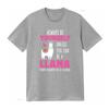 Cute Funny Llama T Shirt Llamas Lover s Girls Women  vintage Washed Stretched Casual Top For Everyday Wear Slightly Soft Unisex