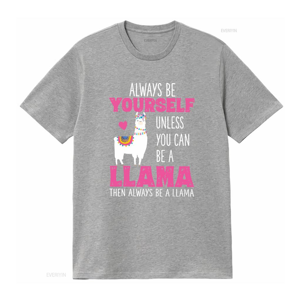 Cute Funny Llama T Shirt Llamas Lover s Girls Women vintage Washed Stretched Casual Top For Everyday Wear Slightly Soft Unisex