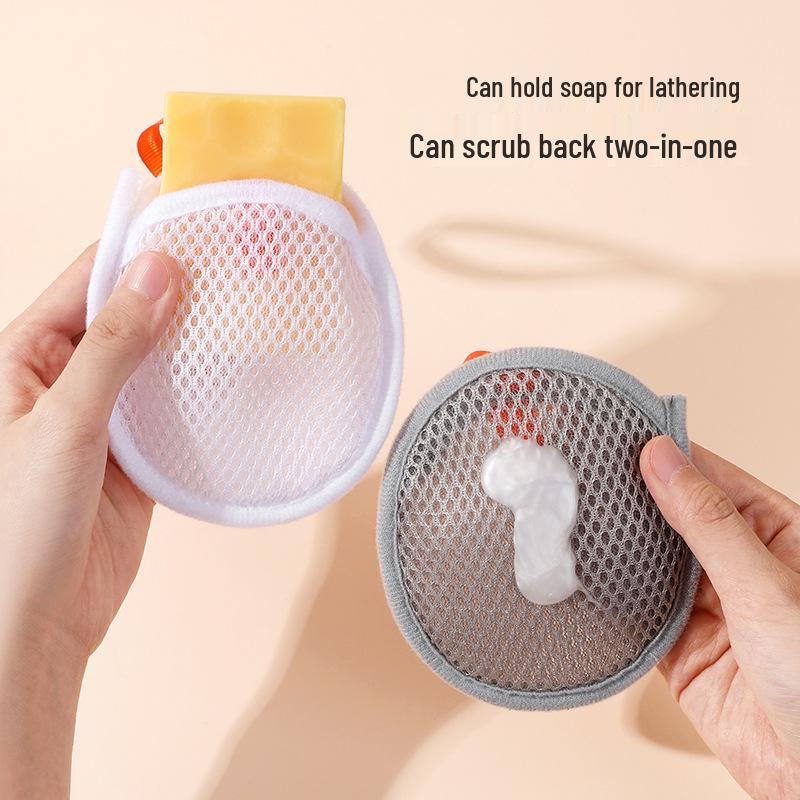 Двусторонняя отшелушивающая сетка для мыла и мочалка