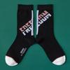 Men's Trendy Medium-Length Cotton Socks - Spring/Autumn Sports Deodorant, Sweat-Absorbent, Casual Hip-Hop Street Style.
