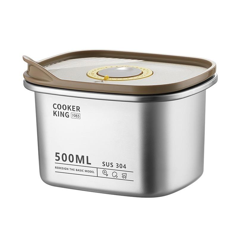 COOKER KING Контейнер для хранения продуктов Нержавеющая сталь Кемпинг Ланч-бокс для фруктов Бенто-бокс Холодильник Морозильник Герметичный контейнер для хранения