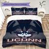 UConn Huskies Pattern Bedding,Quilt Set Quilt Cover Pillowcase Home Birthday Gift (1*duvet cover+2*pillowcase,without core)ZSJT0917267