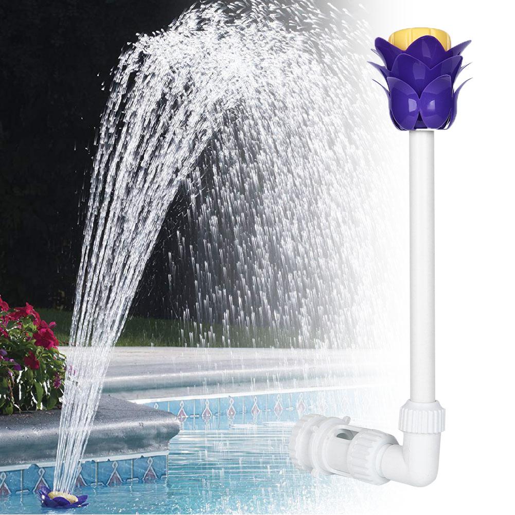K 212 ABS Eco Friendly Non Toxic Adjustable Swimming Pool Petal Waterfall Fountain Accessory for Waterscape Decoration