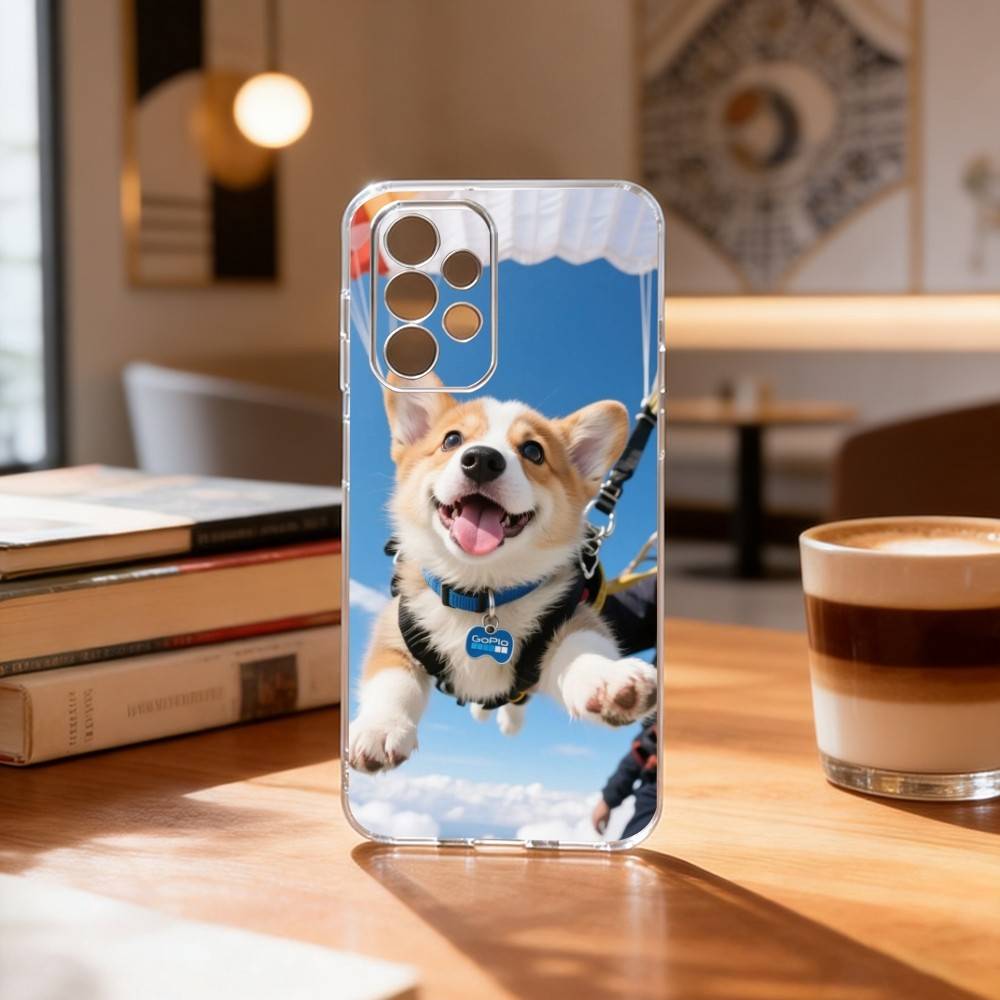 corgi Lovely Phone Case Transparent Silicone Soft For Samsung S25,S24,S21,S22,S23,S30,Ultra,S20,Plus,Fe