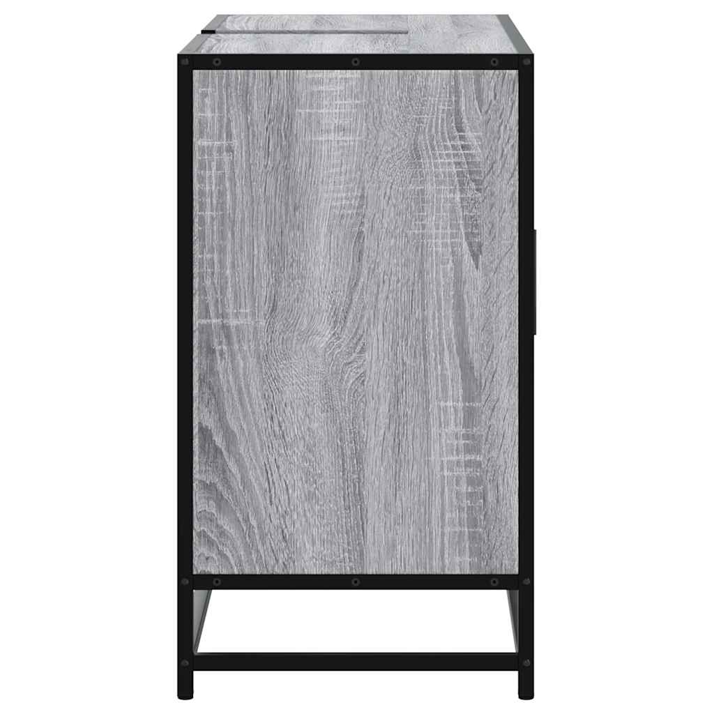 Bathroom Vanity Unit Grey Sonoma 80 x 33 x 60 cm Particleboard
