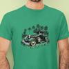 Футболка с изображением классического автомобиля, зеленый Ford Truck 1930 года, хот-род. Унисекс футболка