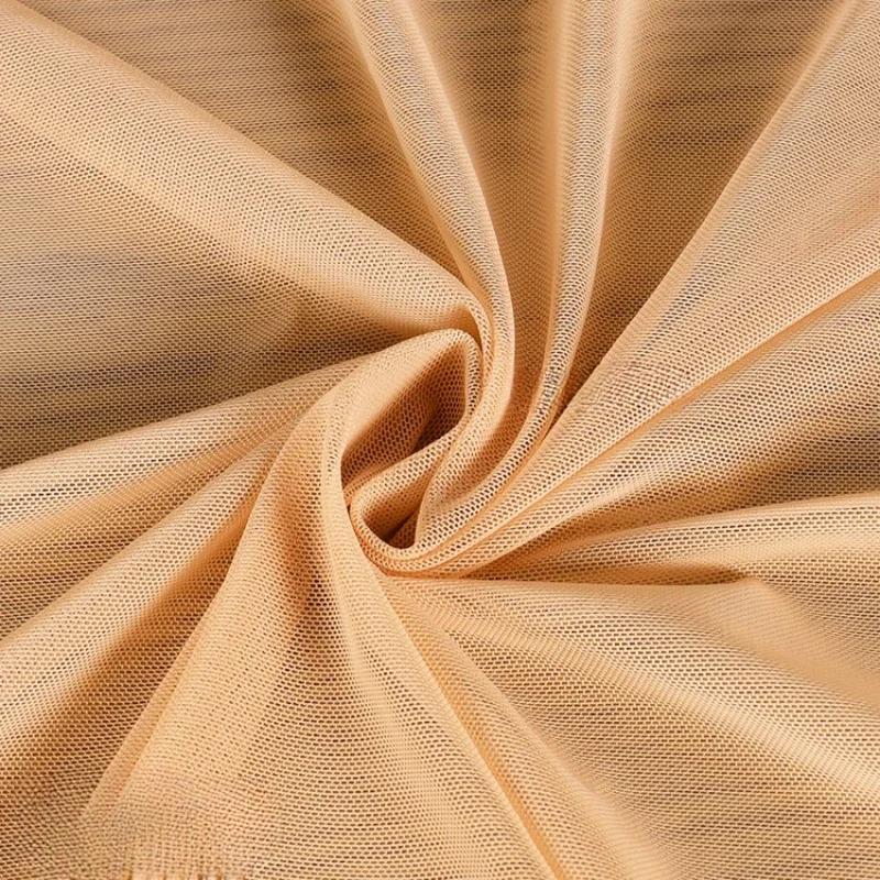 40D Mesh Fabric High Elastic Knitted Soft Four Sided Elastic Dress Bottom Cloth Diy Sewing Meters Nylon Spandex Material