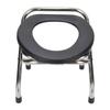 Folding Toilet Chair Portable Commode Chair Stainless Steel Ergonomic Commode Toilet for Adults