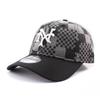 New Era Cap 9TWENTY Strapback New York Giants MLB Patch Denim Black Pattern Coopertown Strapback Cap New Era New York Giants Hat 920 Low Profile