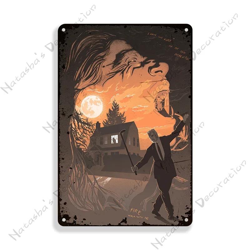 Twin Peaks Classic TV Metal Tin Sign Rusty Metal Signs Poster Home Bar Vintage Metal Poster Industrial Decor Decorative Plate