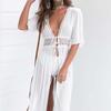 Lace Crochet Womens Bikini Beachwear Cover Up Beach Dress Summer Bathing Kaftan