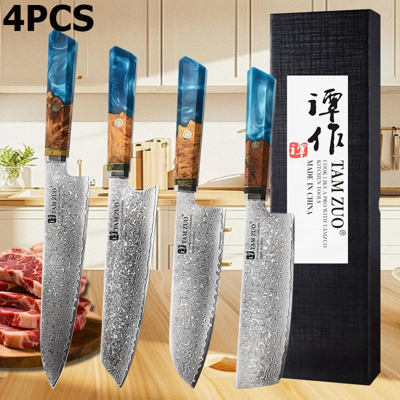 WXCOO Японский шеф-нож Kiritsuke Дамасская сталь Нож Santoku VG10 Нож для чистки фруктов Универсальный кухонный нож Кухонные аксессуары