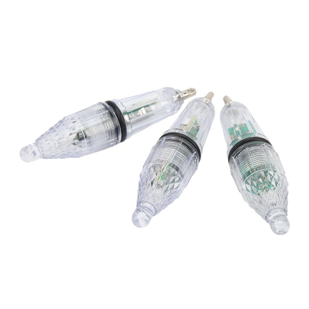 3PCS LED Underwater Fishing Light Lure Fish Bait Lure Lamp Color Changing Flashing Fishing Light