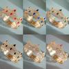 Классическая круглая корона из сплава со стразами Король и Королева Тиара Украшение Свадебная Вечеринка Посещение Свадебное Платье Аксессуары для Волос